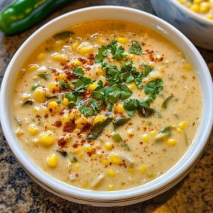 Warm up with this Creamy Corn Chowder with Roasted Poblanos! This flavorful recipe is packed with sweet corn and smoky chilies, making it perfect for any season. It's easy to prepare and is sure to impress your family and friends. Save this pin and try the recipe today for a comforting dish that warms the heart!