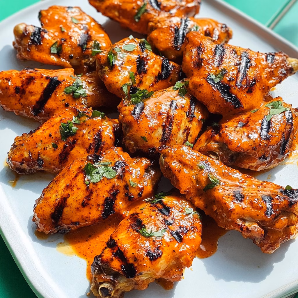 Get ready for your next game day with this delicious Grilled Buffalo Chicken Wings recipe! With just three simple ingredients, these wings pack a flavorful punch and are so easy to make. Perfectly crispy and spicy, they are sure to be a hit at your next barbecue or family gathering. Save this recipe for a tasty treat any time you crave wings!