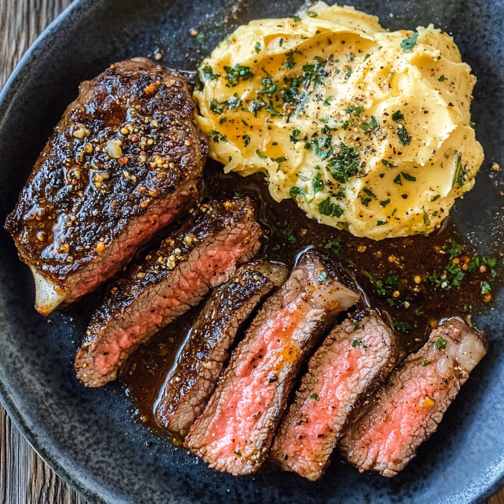 Fire up your taste buds with this mouthwatering Blackened Steak topped with rich Cajun Cowboy Butter! This recipe features a perfectly seared steak coated in a smoky blend of spices, complemented by a buttery, herb-infused topping. Ideal for BBQs or a special dinner, save this recipe to impress your friends and family!