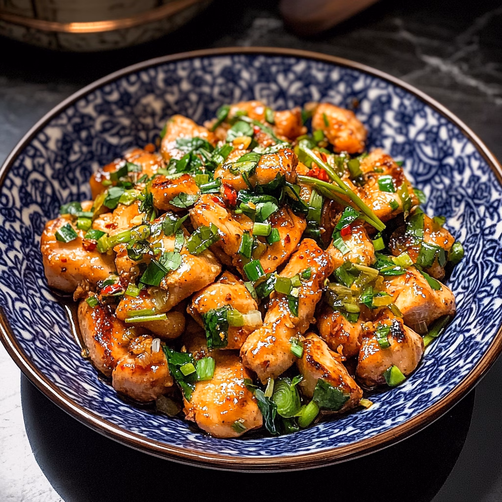 Get ready to enjoy a delicious Scallion Chicken that bursts with flavor! This easy recipe features tender chicken drenched in a savory scallion sauce, perfect for a quick weeknight dinner. Serve it over rice for a satisfying meal. Save this pin and try it out for your next family gathering or casual dinner!