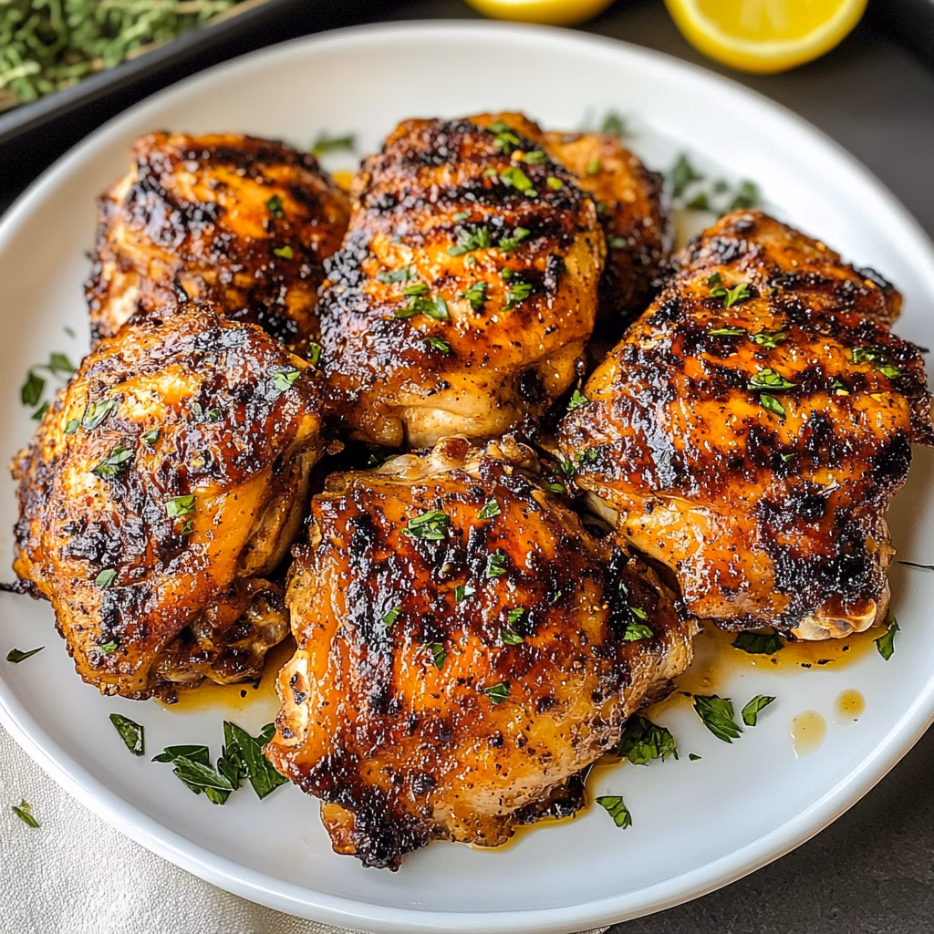 Grill up a storm with these Ultimate Grilled Chicken Thighs! This recipe features juicy, flavorful thighs marinated in a blend of spices, perfect for a summer cookout. With easy preparation and mouthwatering results, these thighs are great for family dinners or outdoor gatherings. Save this recipe now for your next grilling adventure!